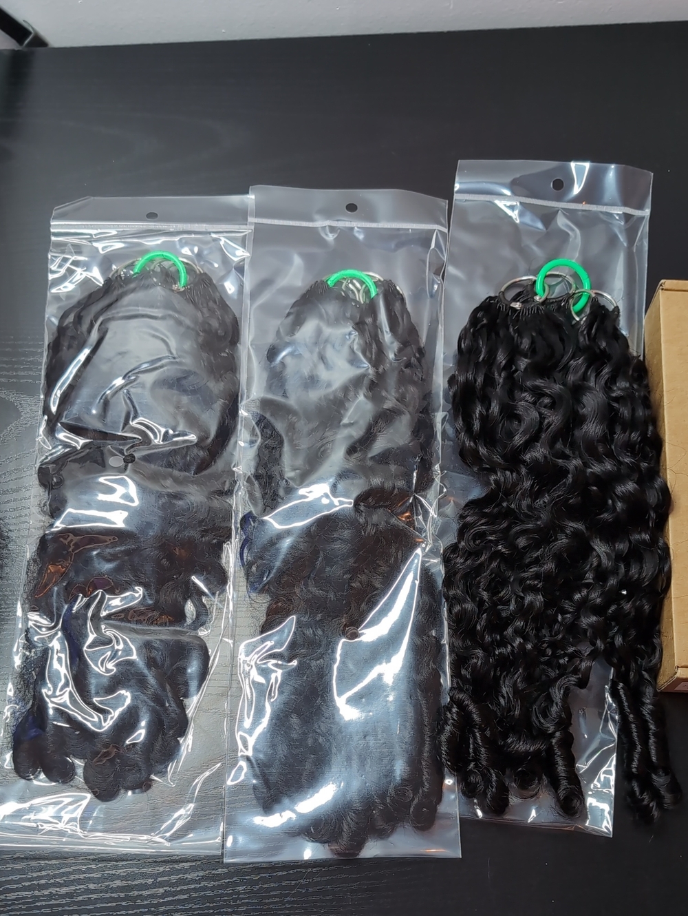 22 In 300 G Burmese Curly Feather Crochet Human Hair Knotless Natural Black